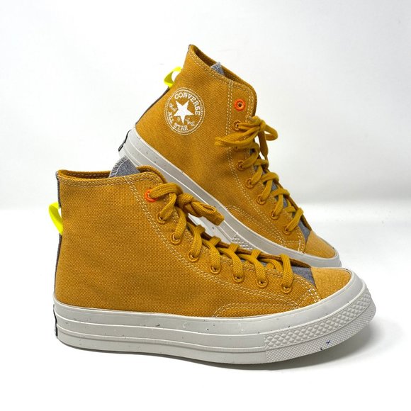 Converse Shoes - Converse Chuck Hi Saffron Canvas Yellow Sneaker Women’s